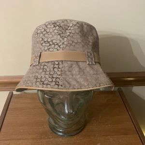 Coach Signature Light Brown Bucket Hat
